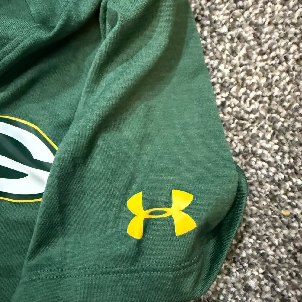 Under Armour Combine Authentic 🏈Green Bay Packers🏈 v-neck Heatgear T-shirt - Picture 5 of 5